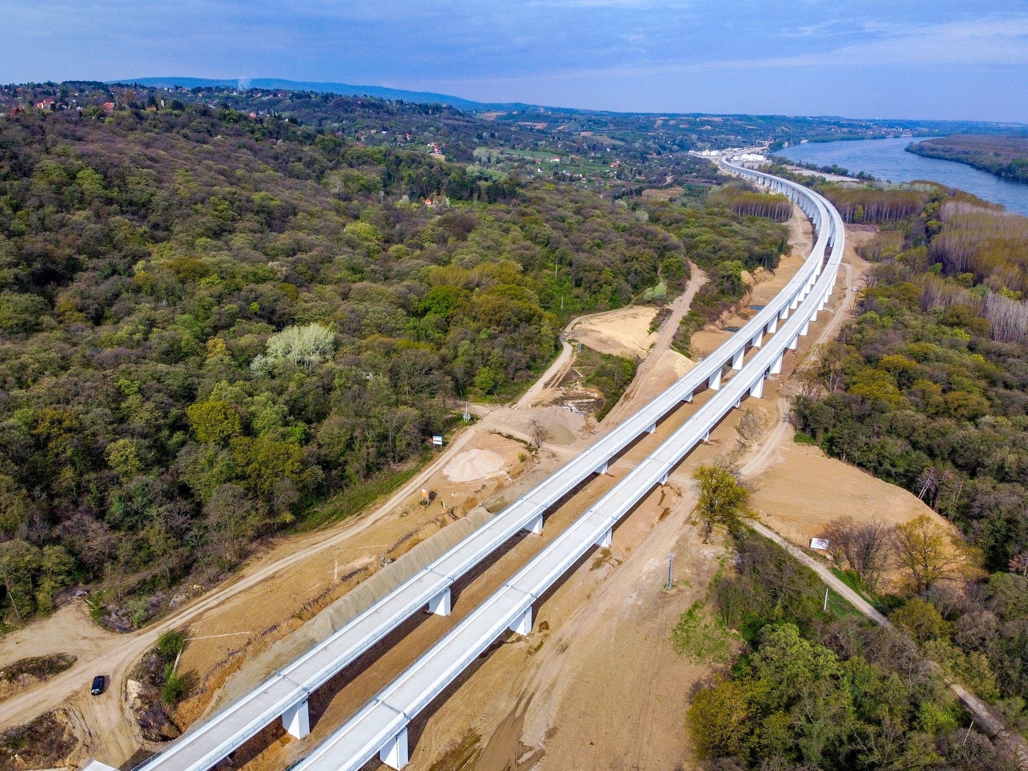 Строительства виадука на участке Белград - Будапешт